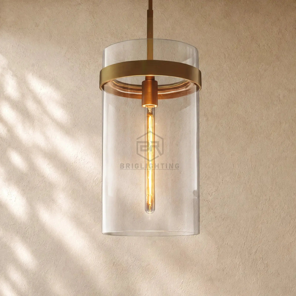 Ravella Clear Glass Cord Pendant