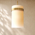 Ravella Milk Glass Cord Pendant