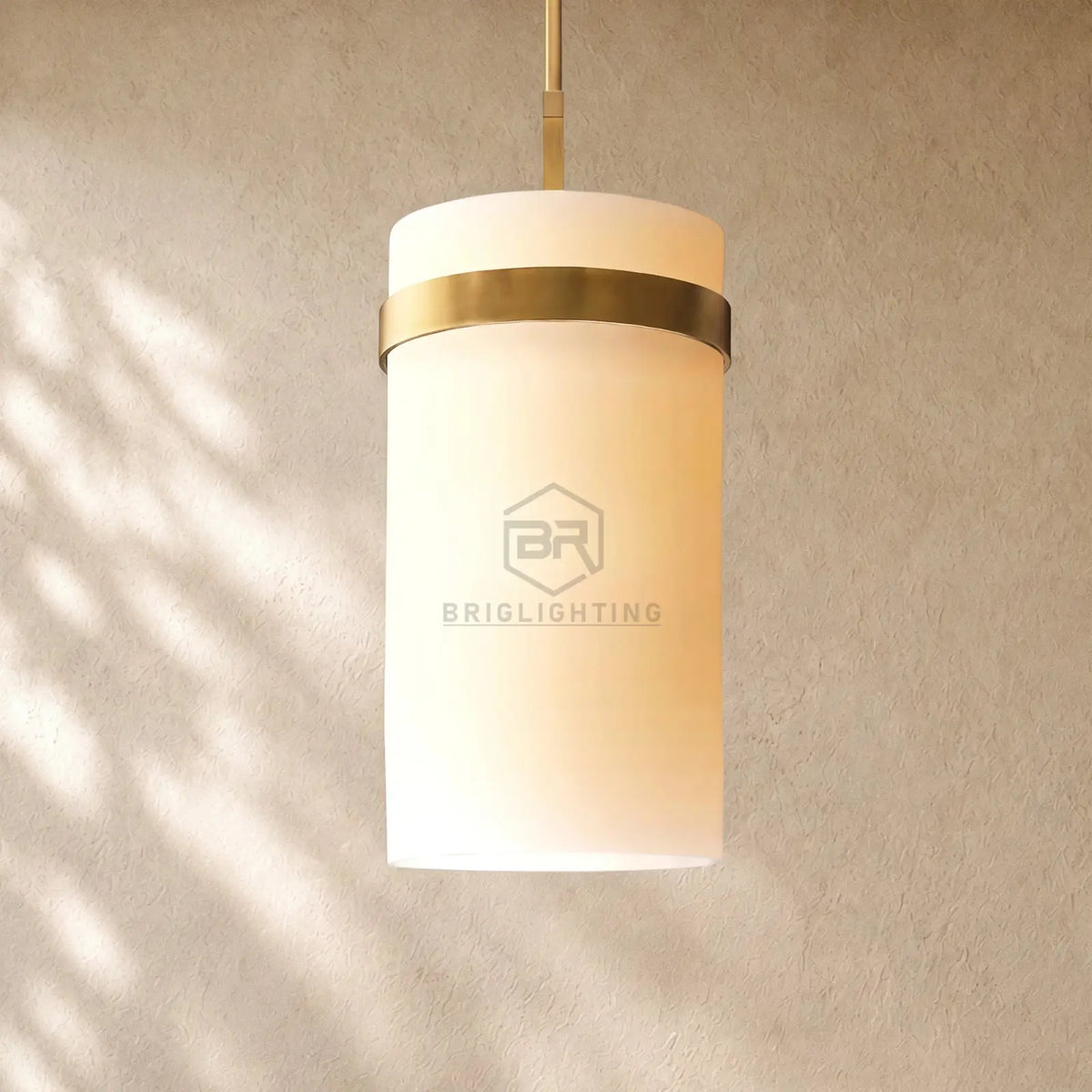 Ravella Milk Glass Cord Pendant