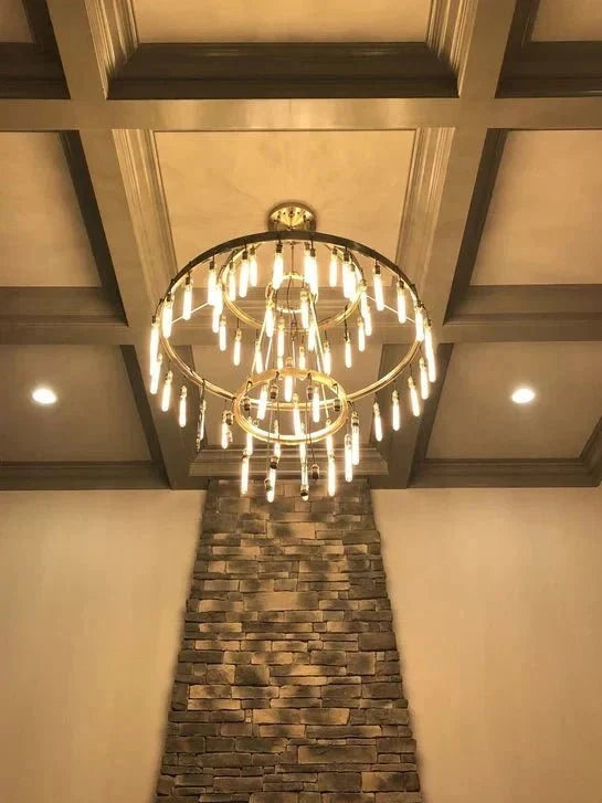Retro-Inspired Metal Pendant Light Chandelier for Living Room/Bedroom/Staircase/Villa - Brig Lighting