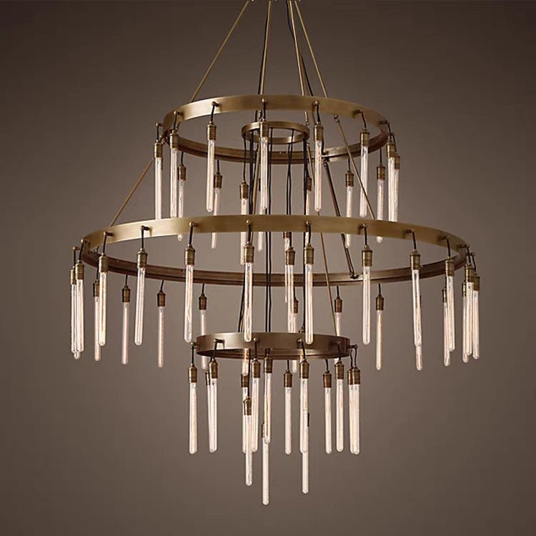 Retro-Inspired Metal Pendant Light Chandelier for Living Room/Bedroom/Staircase/Villa - Brig Lighting