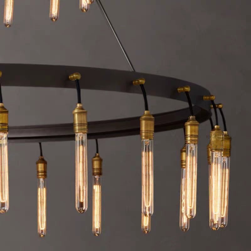 Retro-Inspired Metal Pendant Light Chandelier for Living Room/Bedroom/Staircase/Villa - Brig Lighting