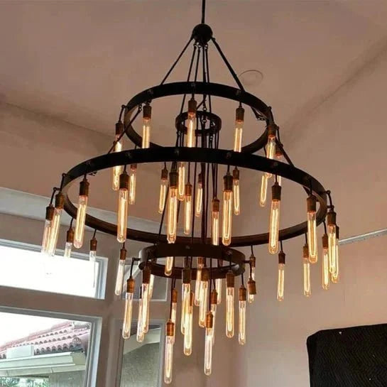 Retro-Inspired Metal Pendant Light Chandelier for Living Room/Bedroom/Staircase/Villa - Brig Lighting