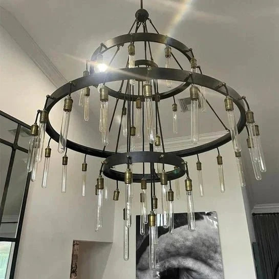Retro-Inspired Metal Pendant Light Chandelier for Living Room/Bedroom/Staircase/Villa - Brig Lighting