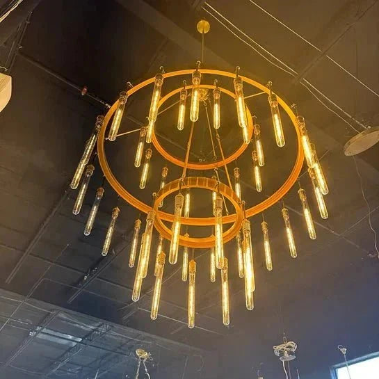 Retro-Inspired Metal Pendant Light Chandelier for Living Room/Bedroom/Staircase/Villa - Brig Lighting
