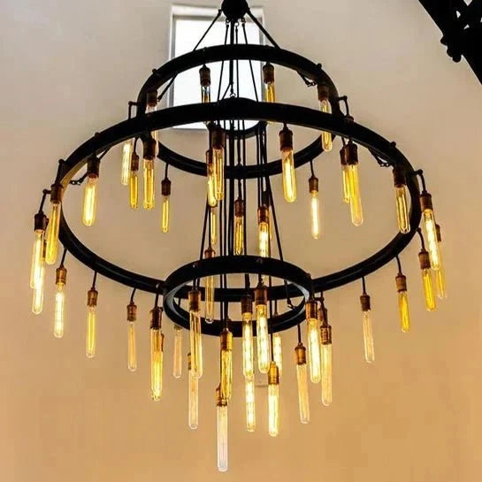 Retro-Inspired Metal Pendant Light Chandelier for Living Room/Bedroom/Staircase/Villa - Brig Lighting