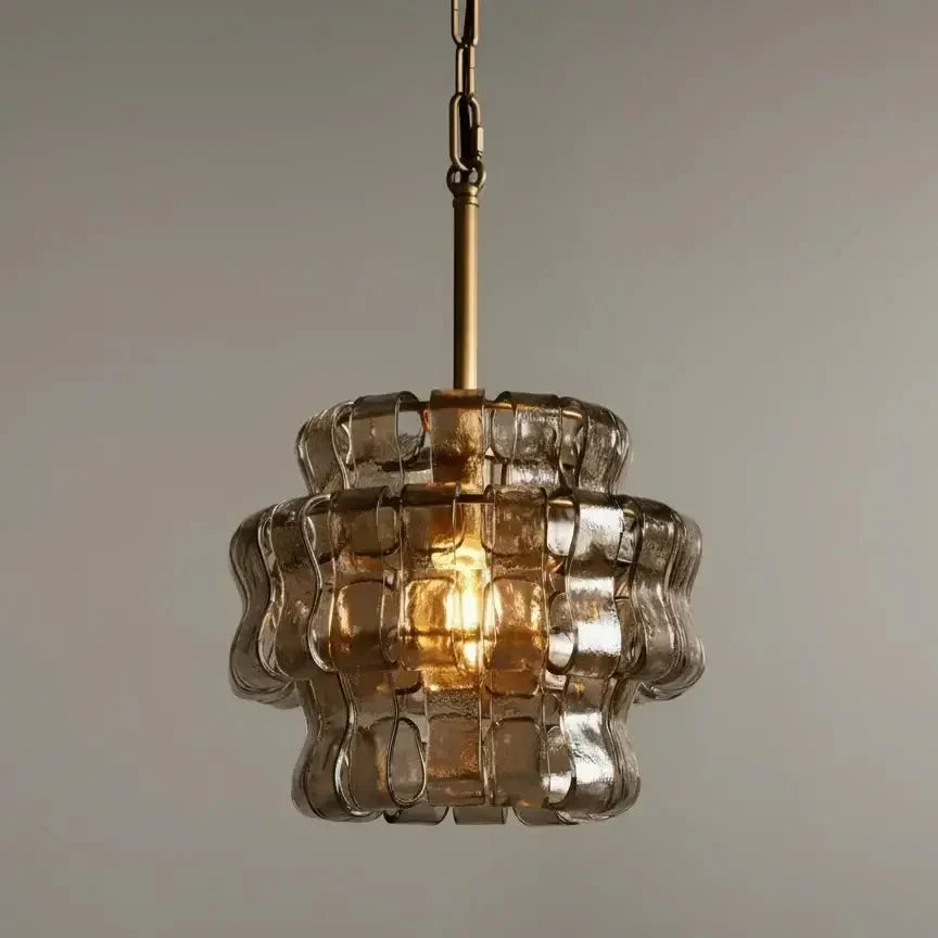 Riviera Smoke Glass Pendant Light - briglamps