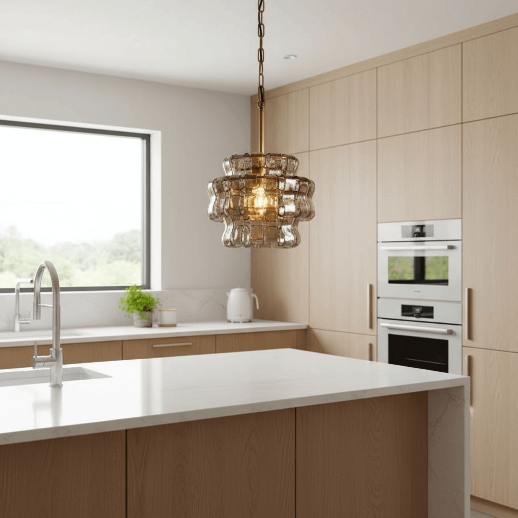 Riviera Smoke Glass Pendant Light - briglamps