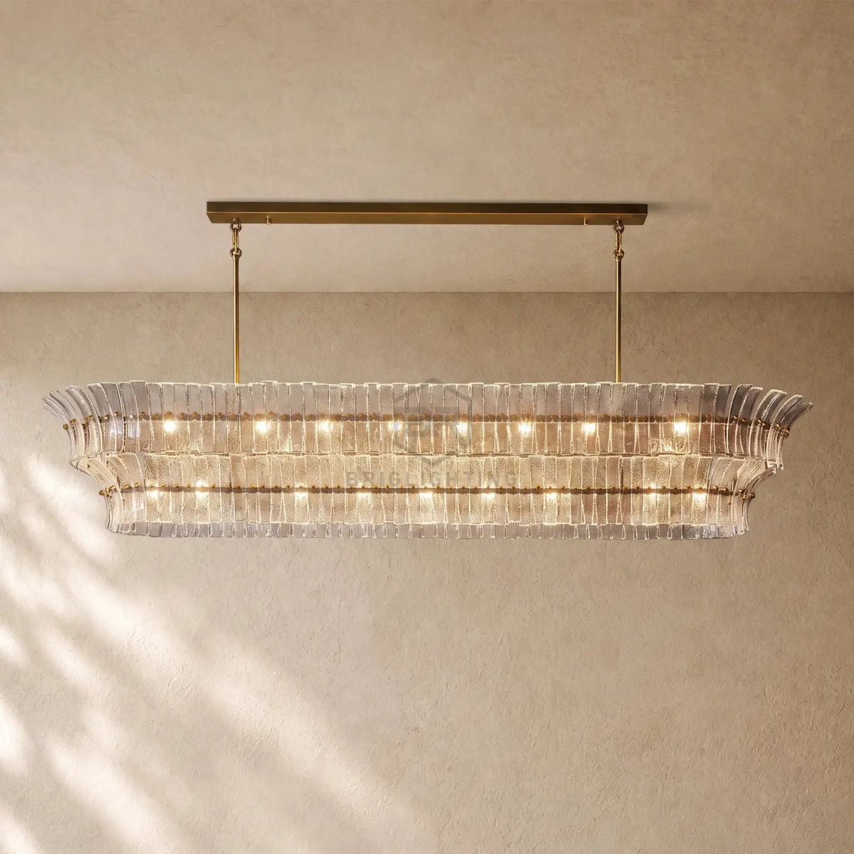 Romanion Glass Linear Chandelier
