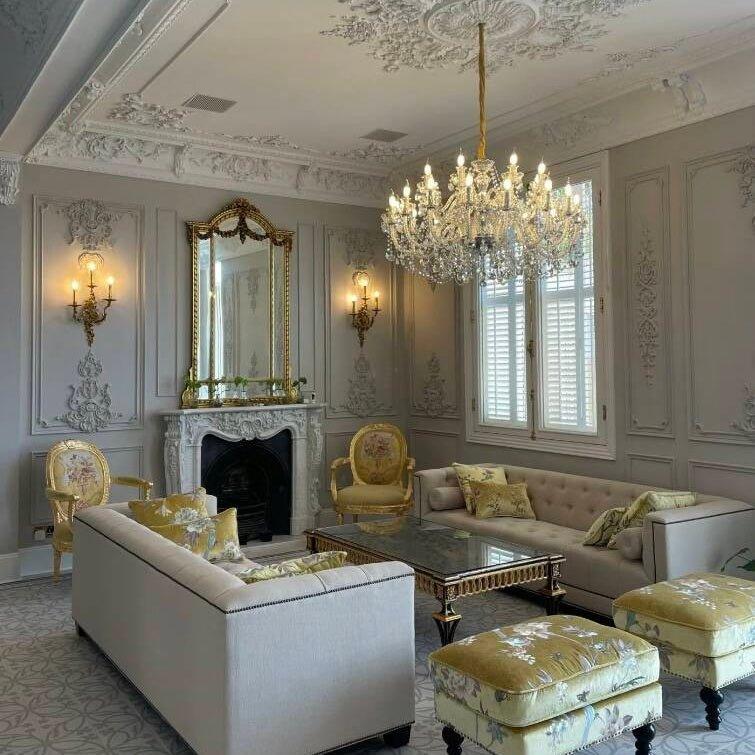 Rustic Antique European Candle Crystal Chandelier Popular Farmhouse Ceiling Light Fixture For Living Room - Brig Lighting