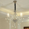 Rustic Antique European Candle Crystal Chandelier Popular Farmhouse Ceiling Light Fixture For Living Room - Brig Lighting