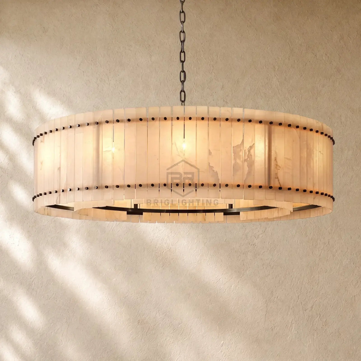 San Marcon Alabaster Round Chandelier