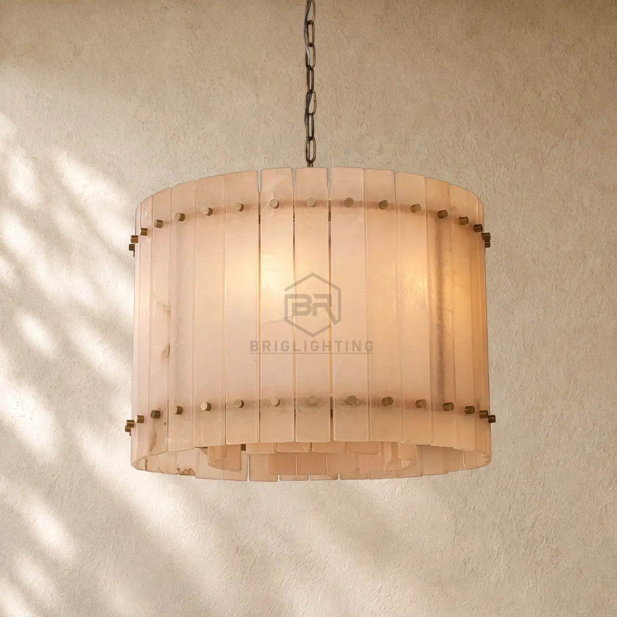 San Marcon Alabaster Round Chandelier