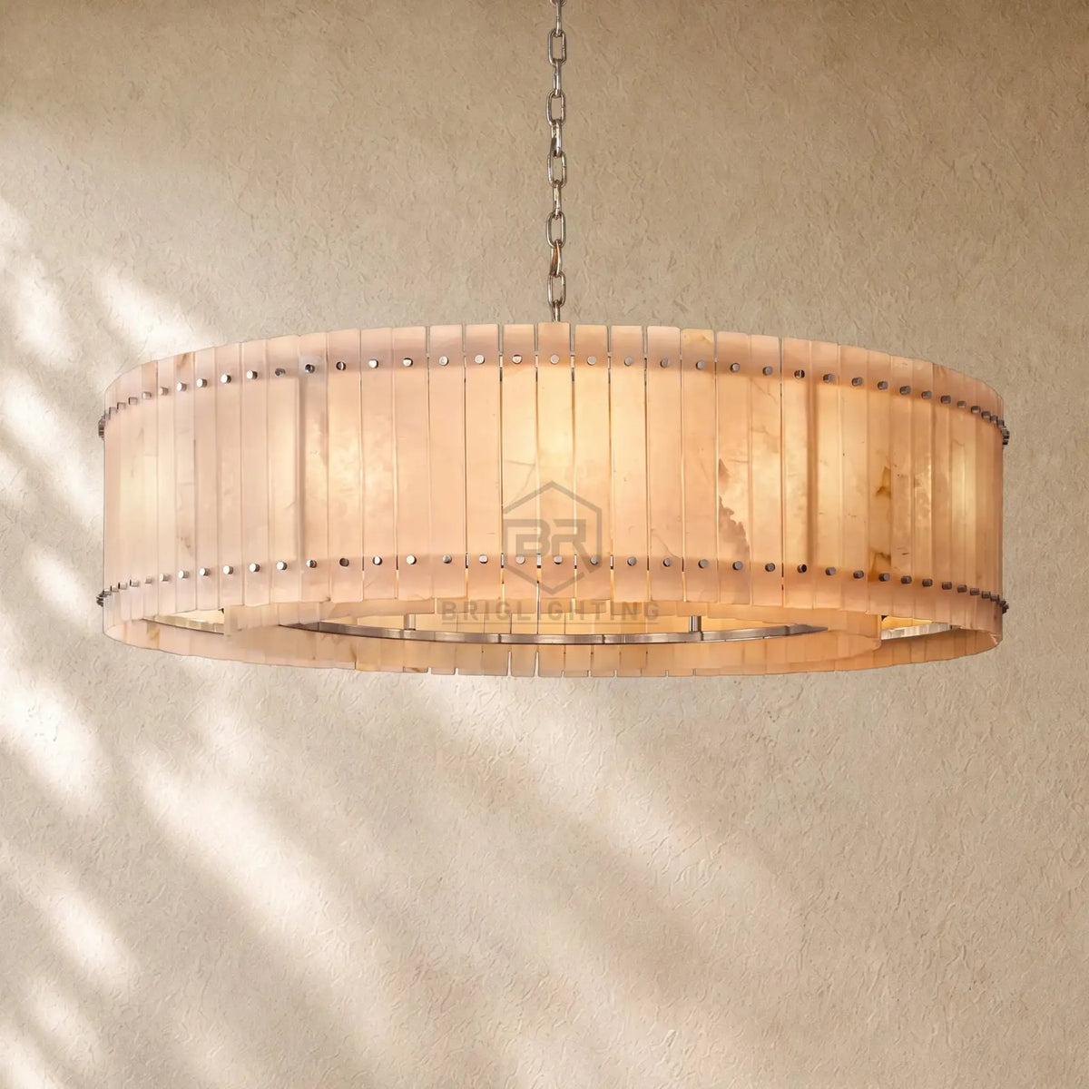 San Marcon Alabaster Round Chandelier