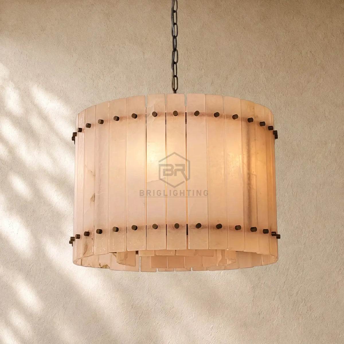San Marcon Alabaster Round Chandelier