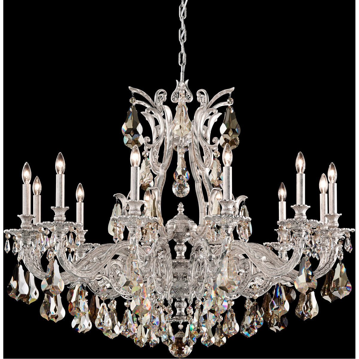 Saphie 12 Light Chandelier Heirloom Bronze Heritage - briglamps