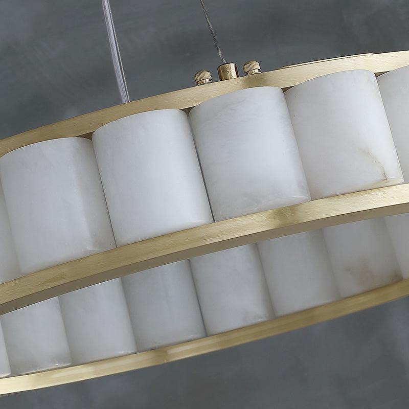 Scott Alabaster Circle Round Chandeliers - Brig