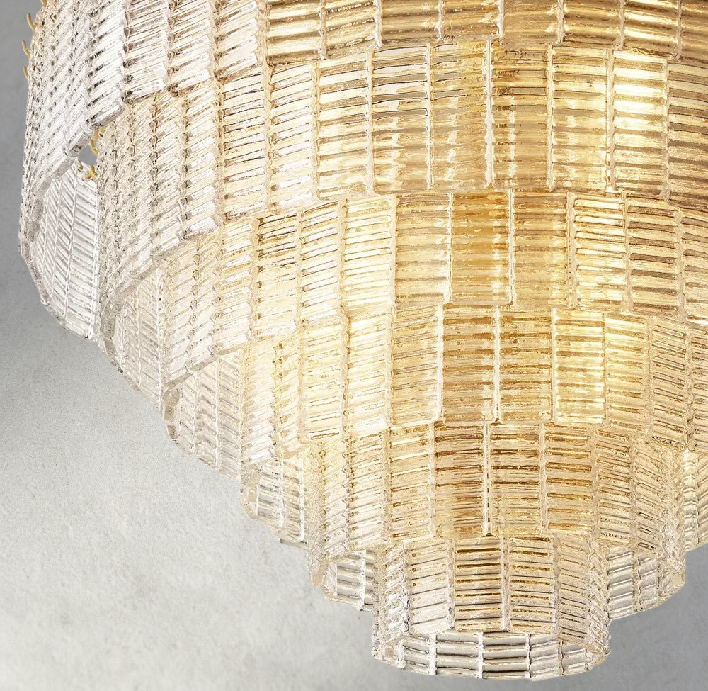 Siraue Clear Glass Round Chandelier 41", 52", 65" - briglamps