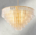 Siraue Clear Glass Round Chandelier 41", 52", 65" - briglamps