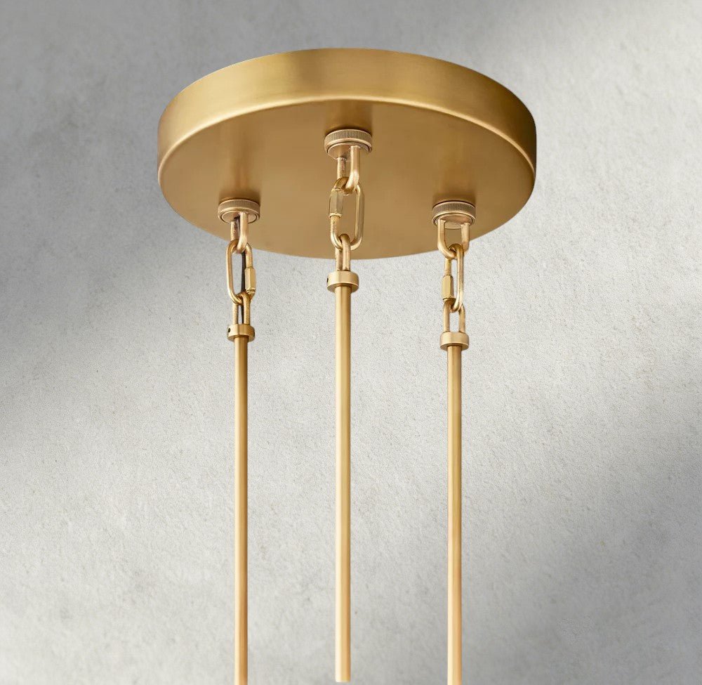 Siraue Smoke Glass Round Chandelier 41", 52", 65" - briglamps
