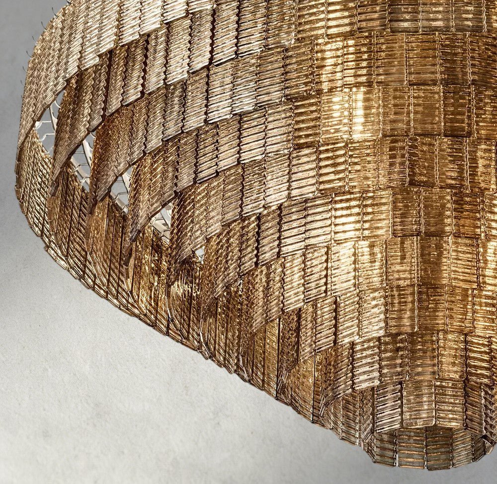 Siraue Smoke Glass Round Chandelier 41", 52", 65" - briglamps