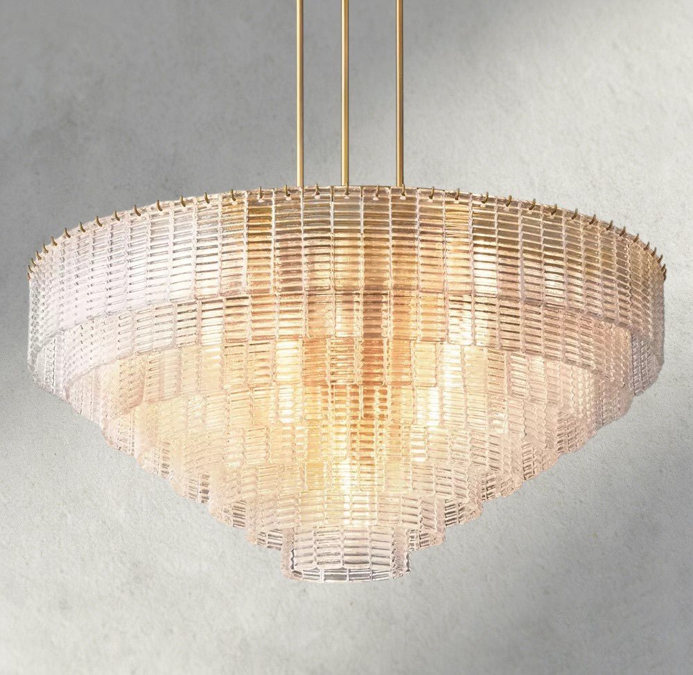 Sirene Clear Glass Round Chandelier 41", 52", 65" - Brig Lighting