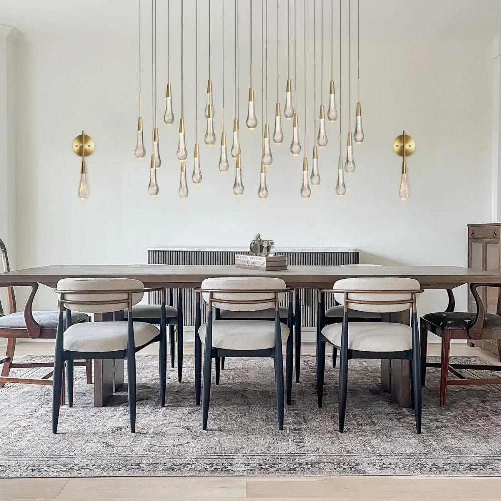 Solitaire Linear Chandelier 37'' 50'' 70'' 87" 120"W - Cyran Lamps