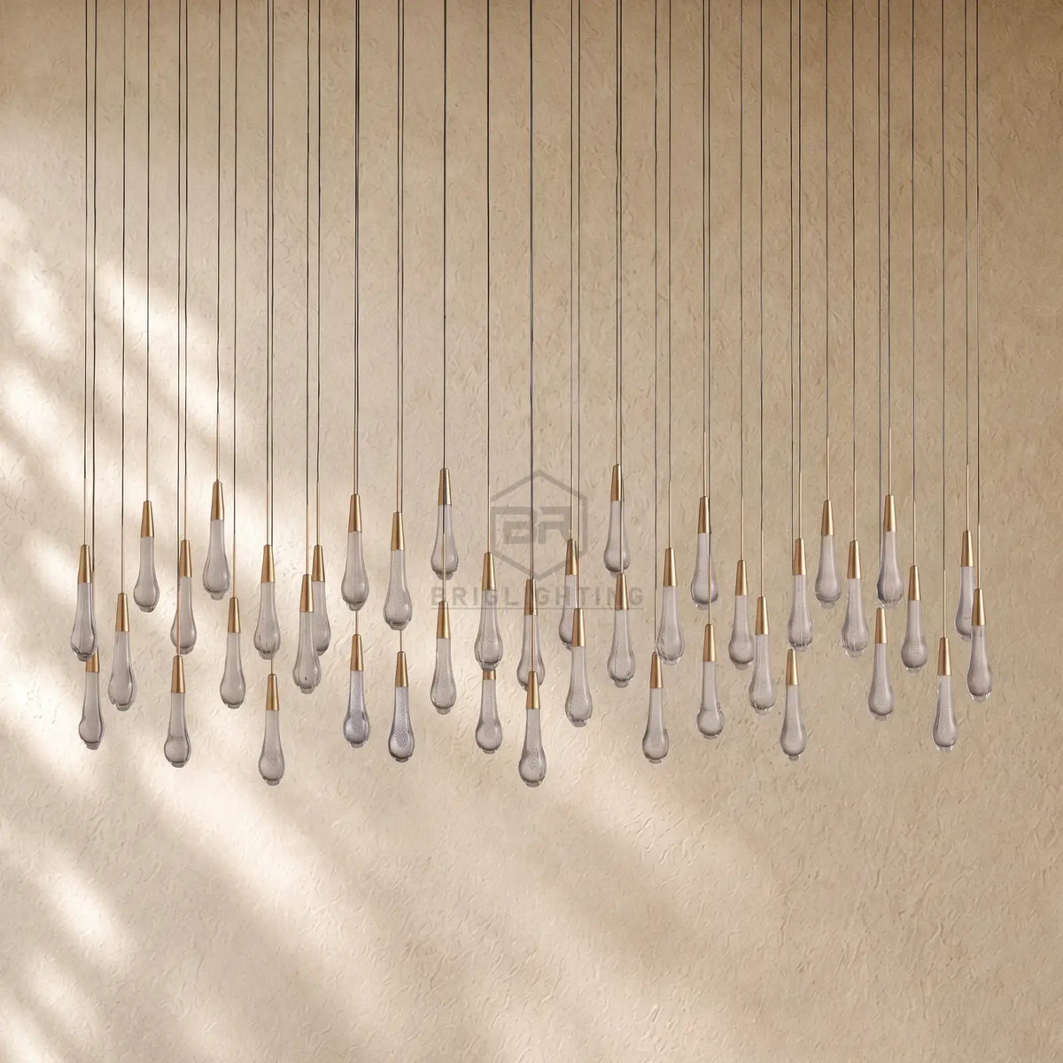 Soltairan Linear Chandelier - Raindrop Pendant Lighting
