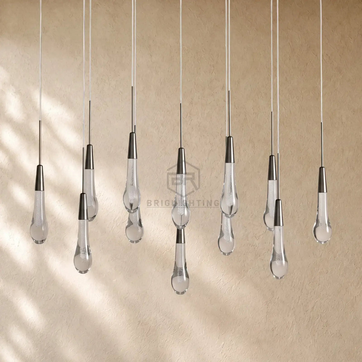 Soltairan Linear Chandelier - Raindrop Pendant Lighting