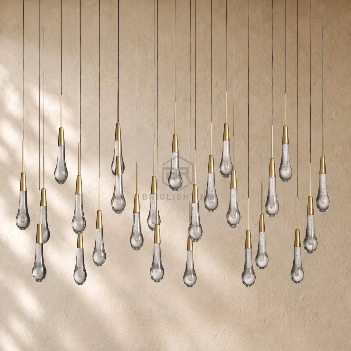 Soltairan Linear Chandelier - Raindrop Pendant Lighting