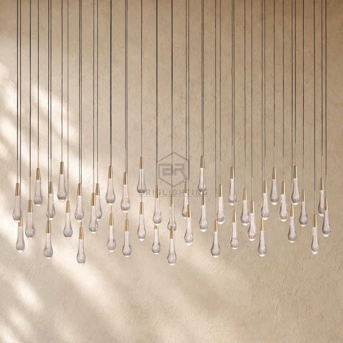 Soltairan Linear Chandelier - Raindrop Pendant Lighting