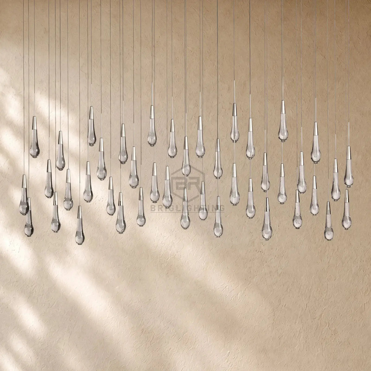 Soltairan Linear Chandelier - Raindrop Pendant Lighting