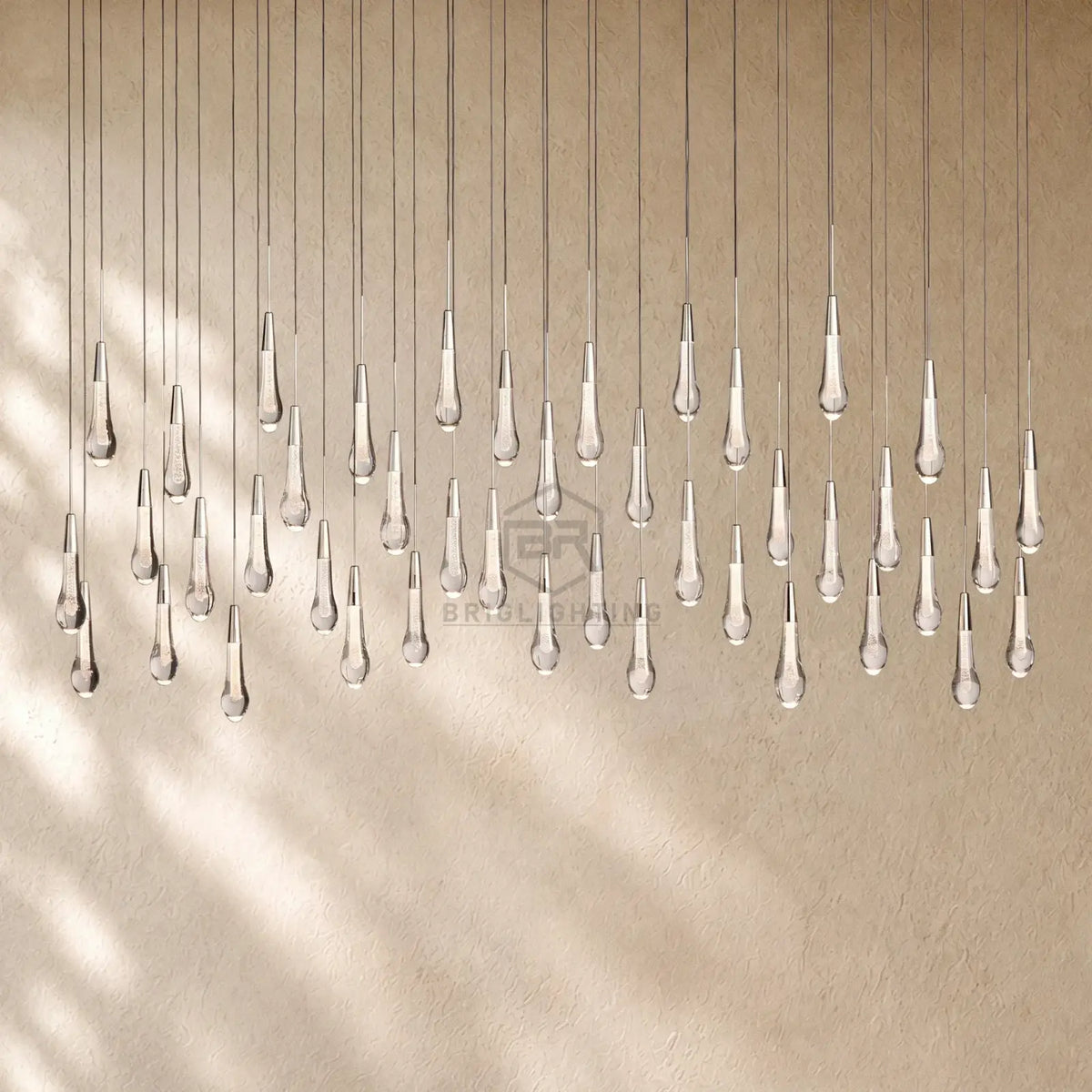 Soltairan Linear Chandelier - Raindrop Pendant Lighting
