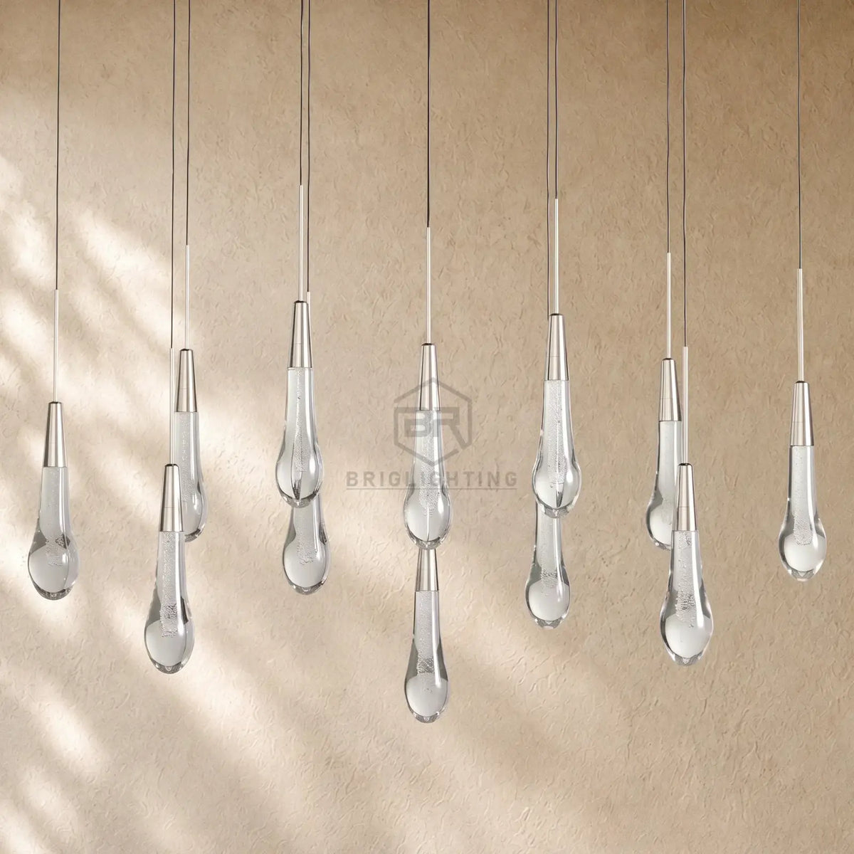 Soltairan Linear Chandelier - Raindrop Pendant Lighting