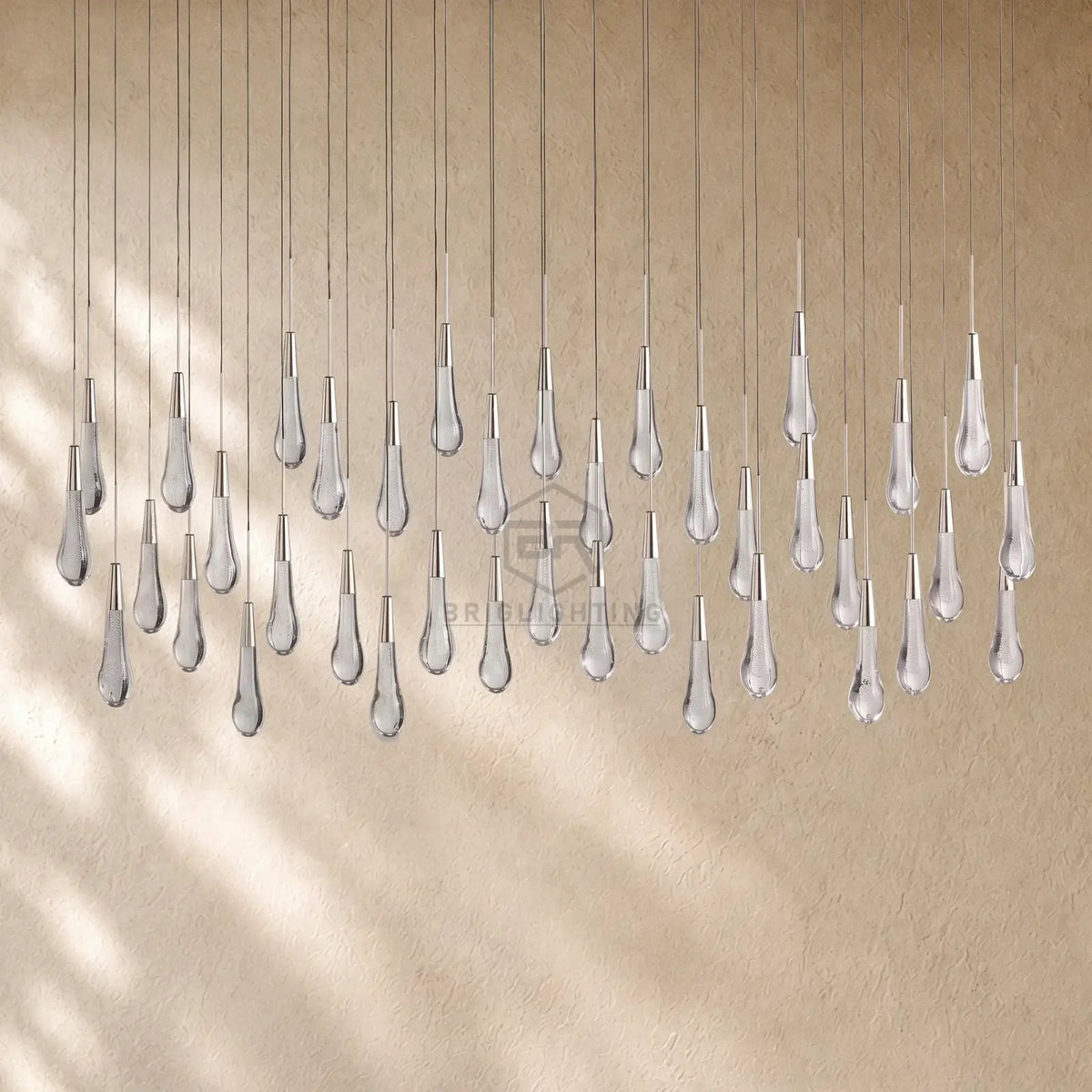 Soltairan Linear Chandelier - Raindrop Pendant Lighting