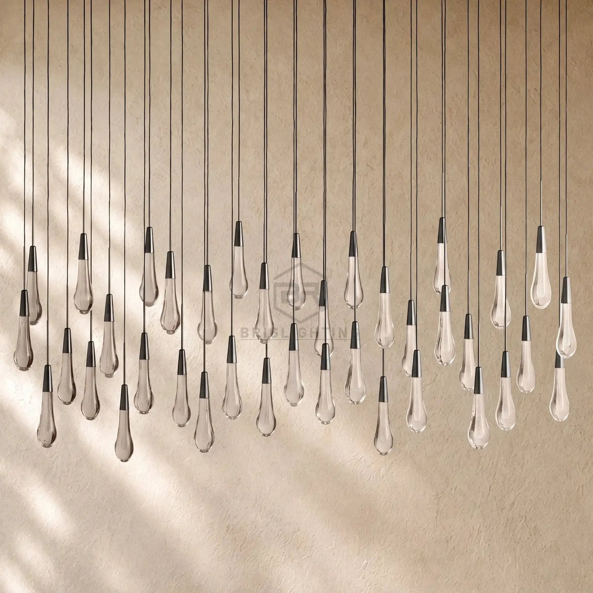 Soltairan Linear Chandelier - Raindrop Pendant Lighting