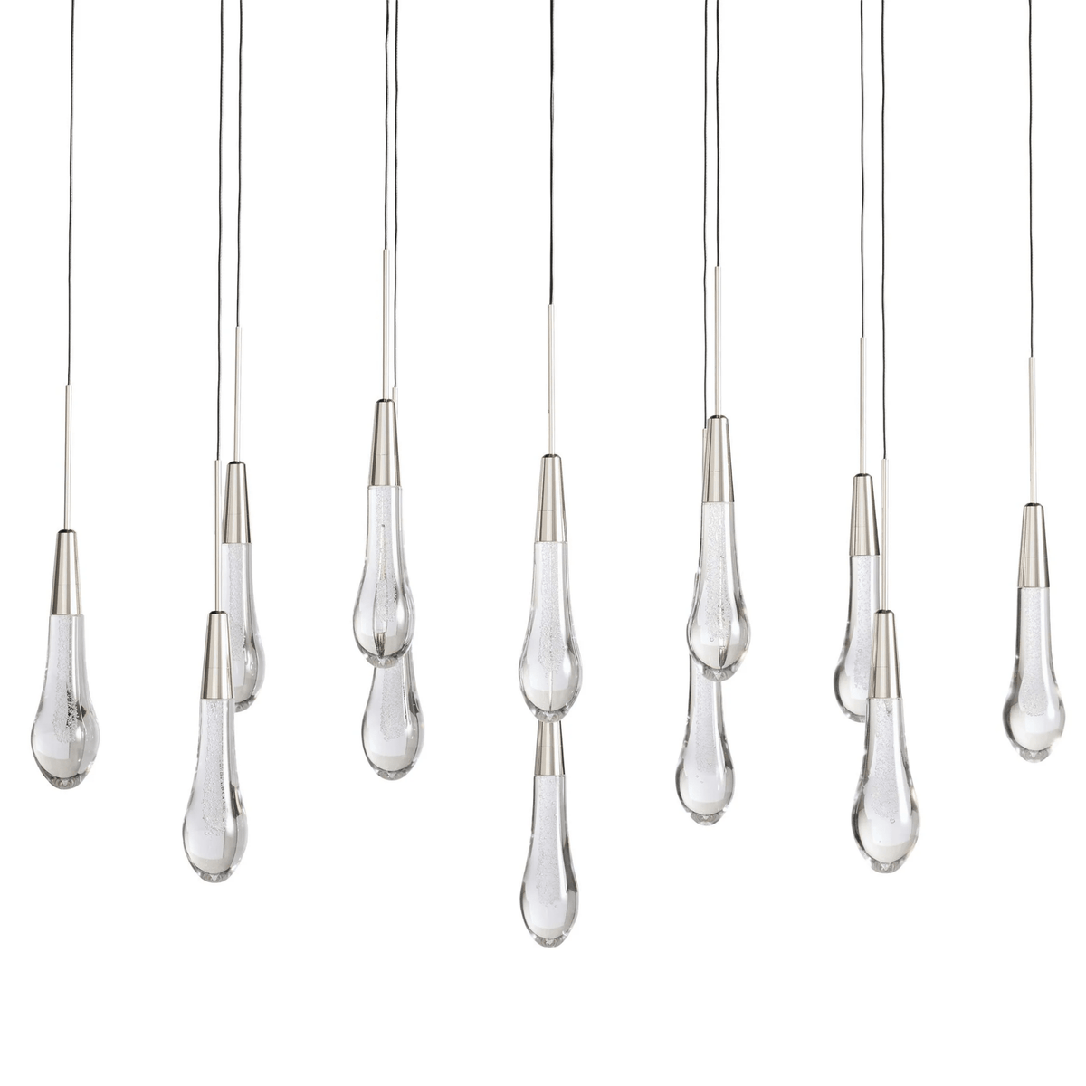 Soltaire Linear Modern Chandelier 37"W - briglamps
