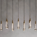 Soltaire Linear Modern Chandelier 37"W - briglamps