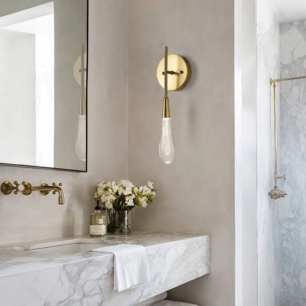Soltaire Modern Wall Sconce 5"W - briglamps