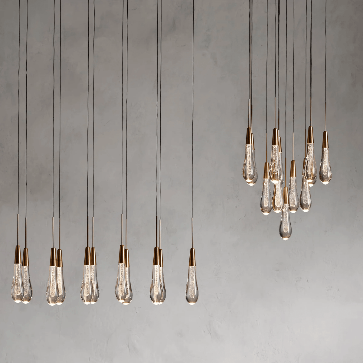 Soltaire Round Chandelier 17" 24" 36“ 58“ - briglamps