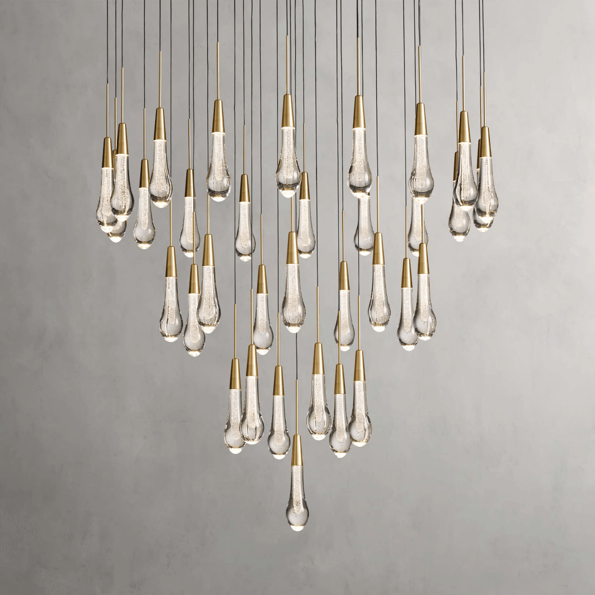 Soltaire Round Chandelier 17" 24" 36“ 58“ - briglamps