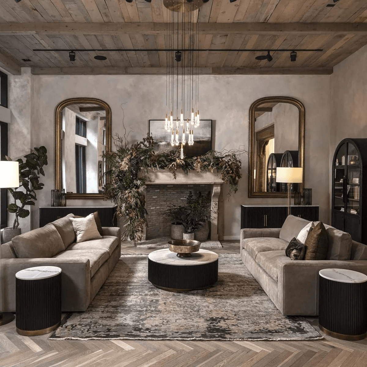 Soltaire Round Chandelier 17" 24" 36“ 58“ - briglamps