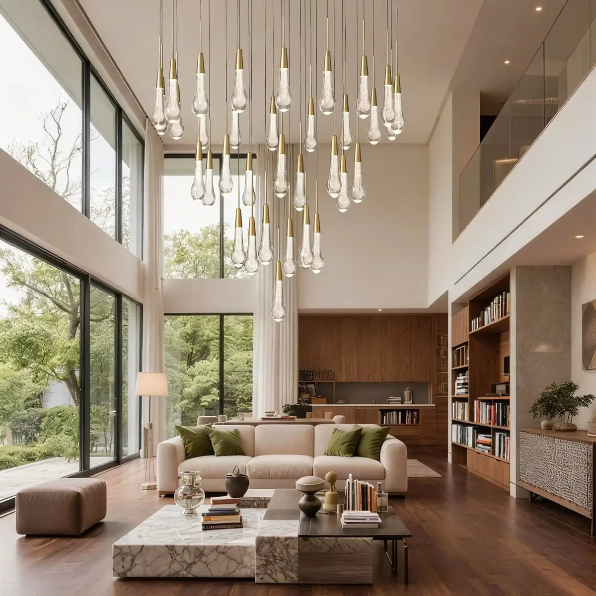 Soltaire Round Chandelier 17" 24" 36“ 58“ - briglamps