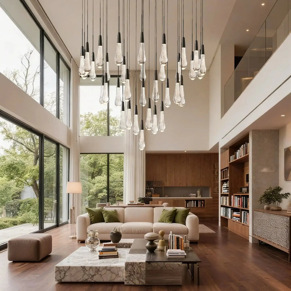 Soltaire Round Chandelier 17" 24" 36“ 58“ - briglamps