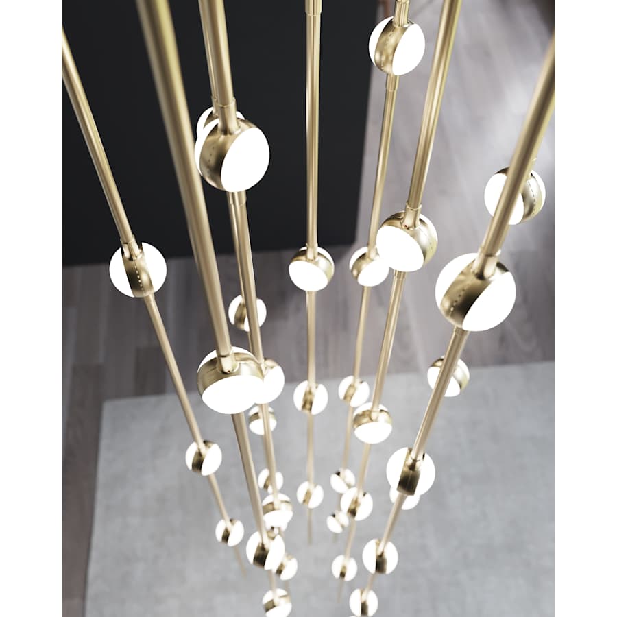 Sonne Constellation 12" Wide Beaded Chandelier 26 Light 2700K - briglamps