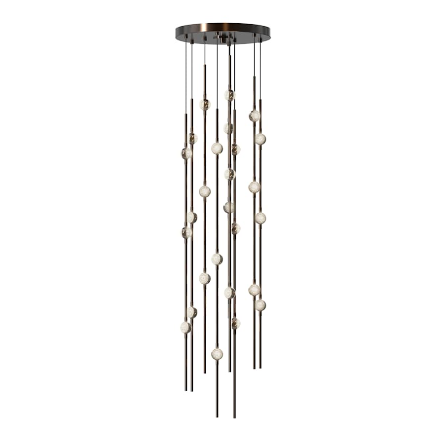 Sonne Constellation 12" Wide Beaded Chandelier 26 Light 2700K - briglamps