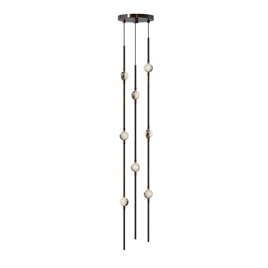 Sonne Constellation 6" Wide Beaded Chandelier - briglamps