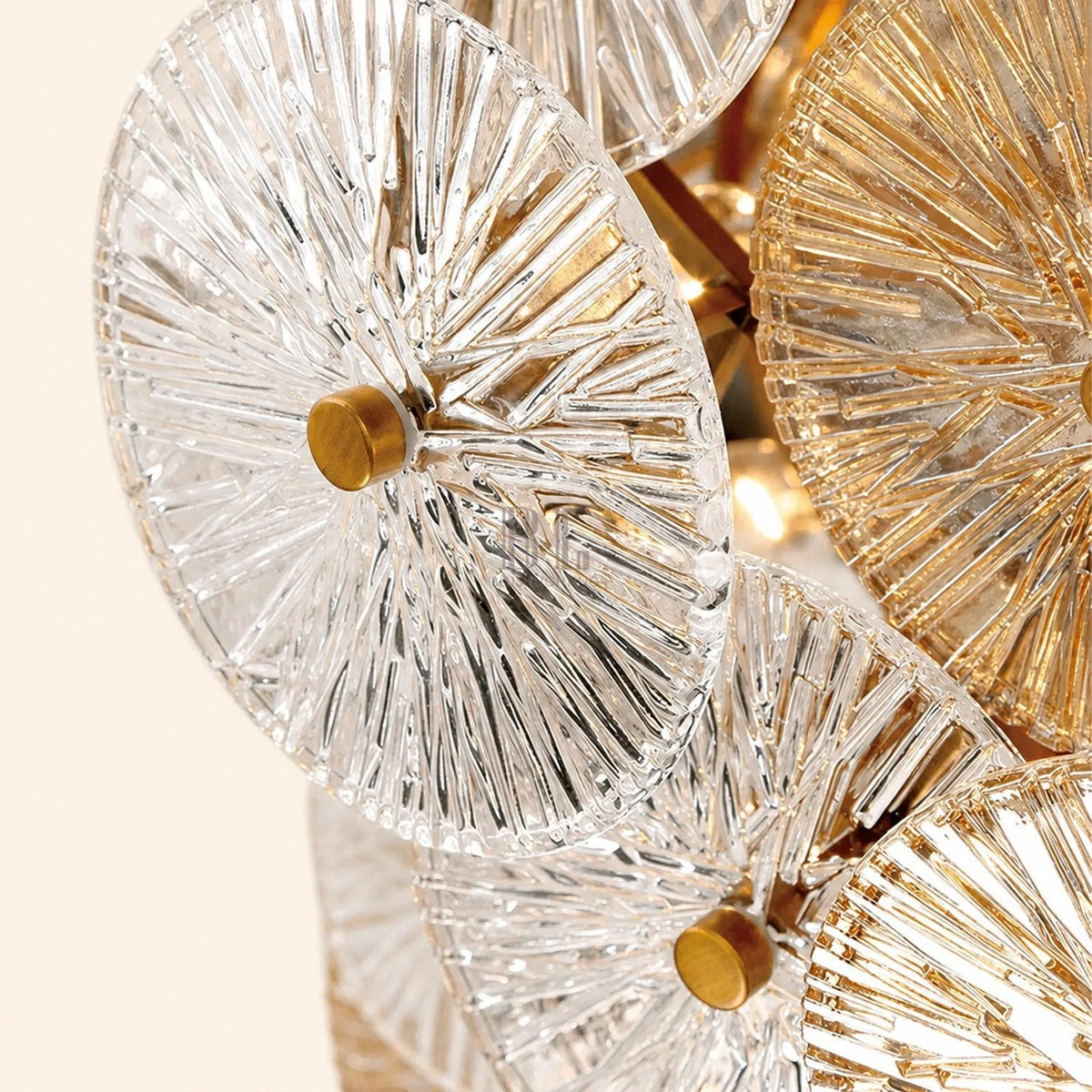 Suna Round Chandelier 12 Light 30"W - Brig Lighting
