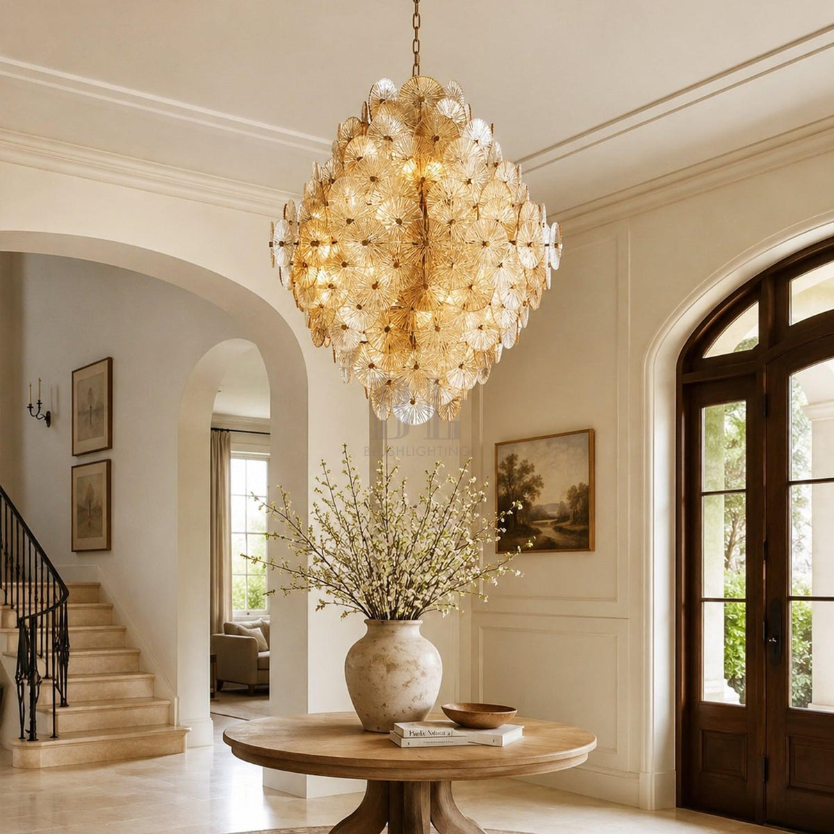 Suna Round Chandelier 27 Light 40"W - Brig Lighting