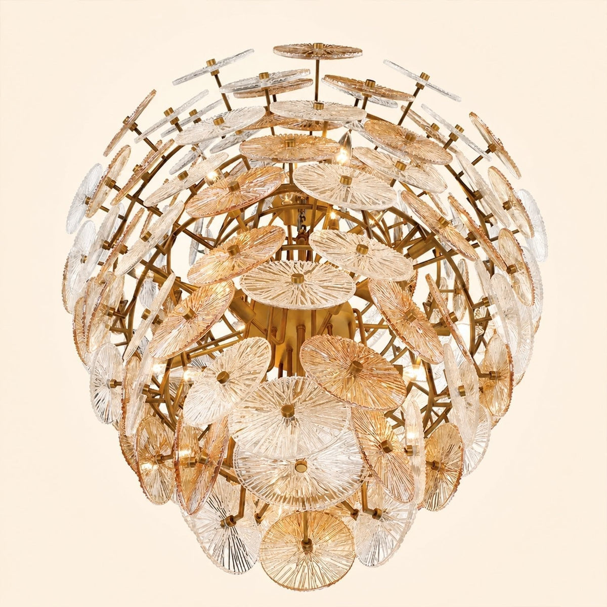 Suna Round Chandelier 27 Light 40"W - Brig Lighting